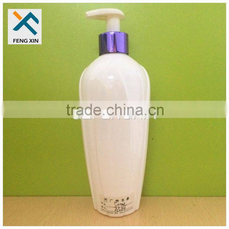 500ml Green plastic empty shampoo bottle with Lotion Pump