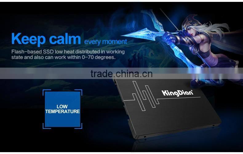 KingDian Brand SSD 2.5 inch 6Gb/s MLC 60GB 64GB SSD hard disk wholesale price
