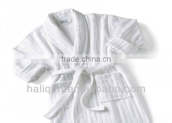 Stripe Bathrobe Unisex Thick Bathrobe 2015 New Wholesale Hotel Bathrobe
