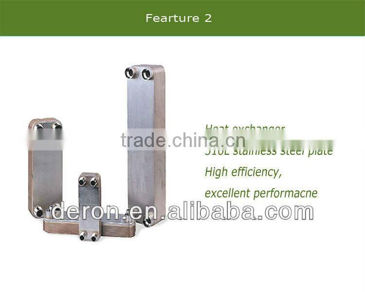 Green energy Good quality High COP water to water Solar Heat Pump (Open Loop) with 63.5kw with RA10a R 417a