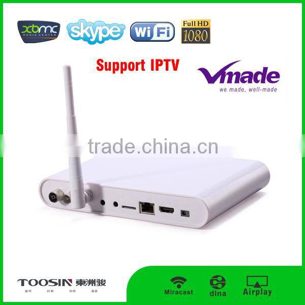 Hybrid rk3188 dvb t2 android tv box