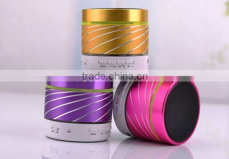 LED Color Light Loudspeaker Wireless Mini Portable Bluetooth Speaker 2015 With Hand-free Called With TF Card