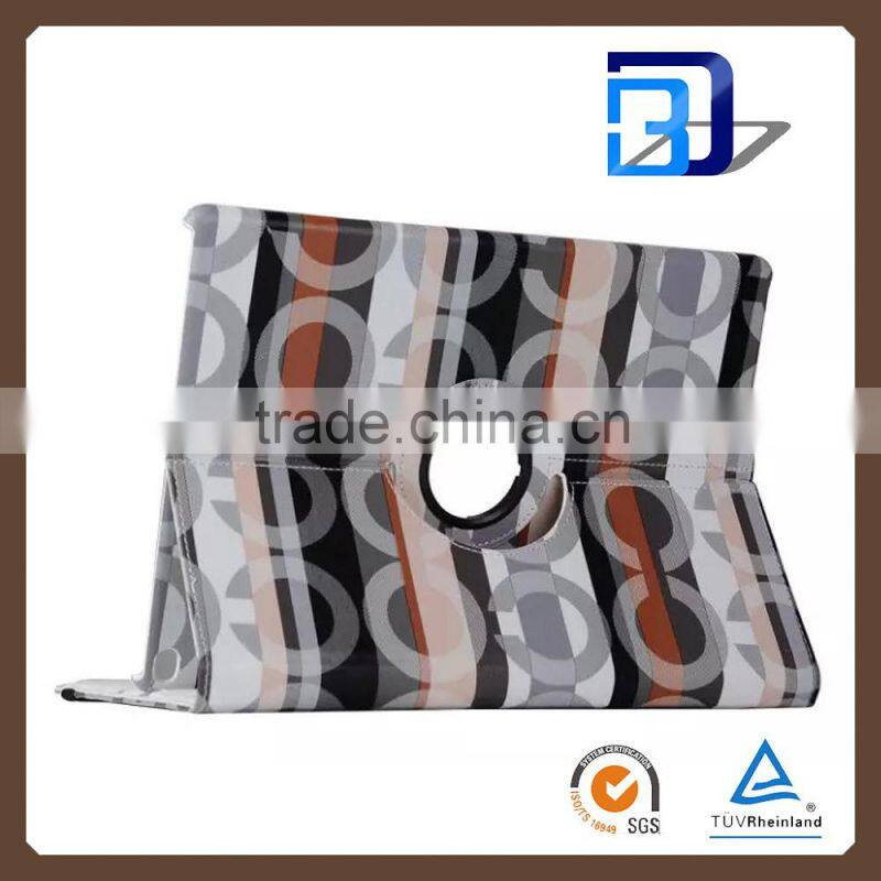 Manufacturer Wholesale Circle Pattern 360 Degree Rolating PU Leather Tablet case For iPad pro bluetooth keyboard case