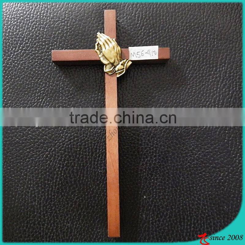 Wood Inspired Bronze Wall Cross Crucifix Jesus Christ