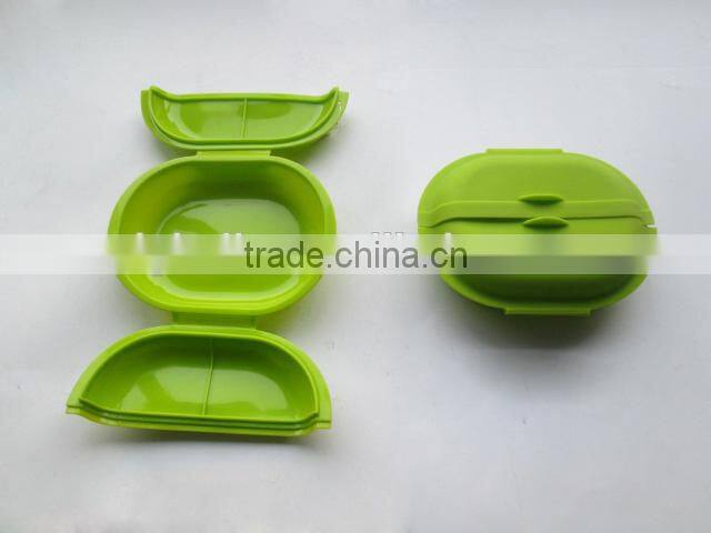Silicone Collapsible Snack Box Lunch box food container foldable silicone bowl with coverwith cover