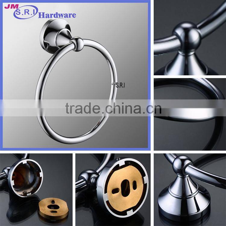 Top selling brass material ceramic bathroom hanging towel ring