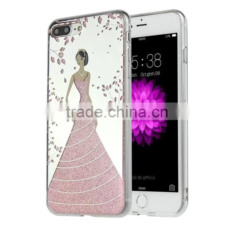 New products 2016 for iPhone 7 back cover, for iPhone 7 7 plus bling bling glitter tpu case cover skin