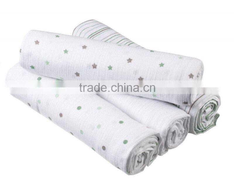 Baby Muslin Swaddle with size 47*47