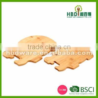 2016 cheap animal shaped wood cutting board, custom animal shaped bamboo kitchen cutting board wholesale