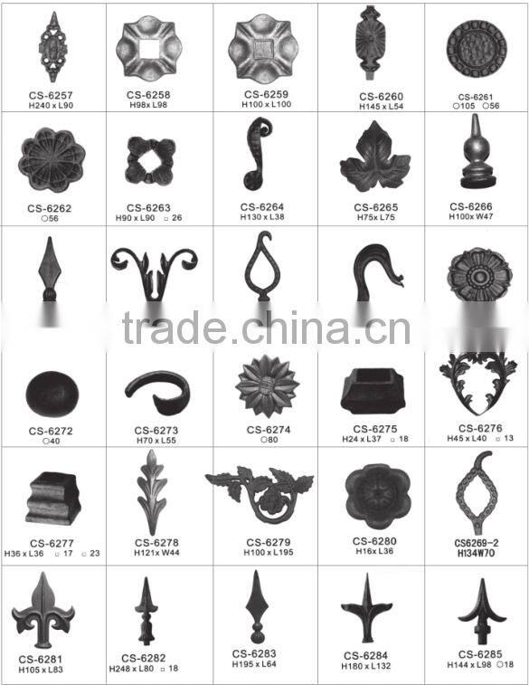 Ornamental wrought iron,wrought iron components