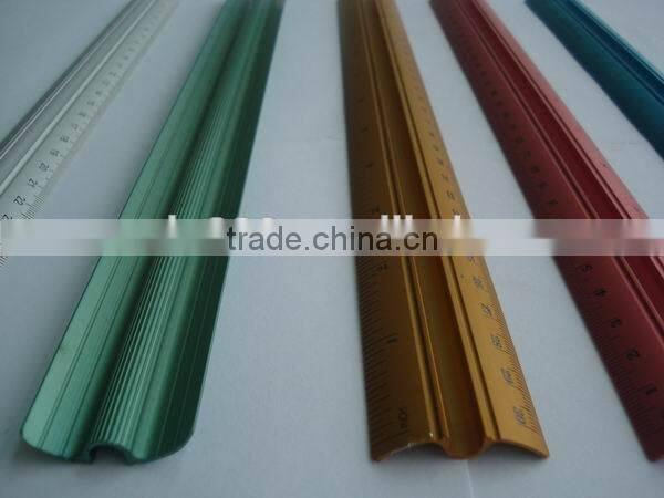 custom 30cm 12' metallic aluminium ruler