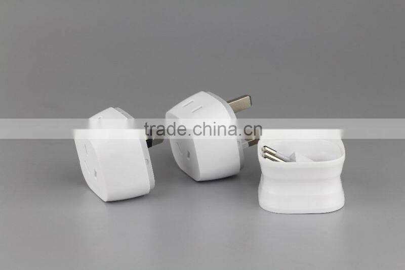 Fashion design multifunctional Korea travel adapter with diverse plugs for charging