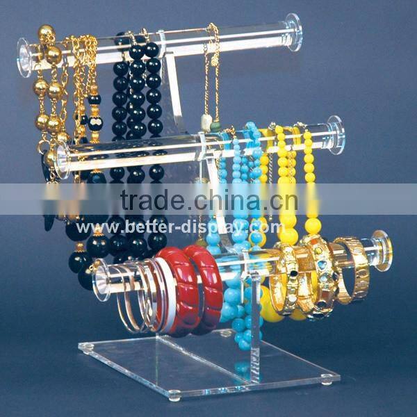Custom plastic luxury acrylic jewelry display set counter