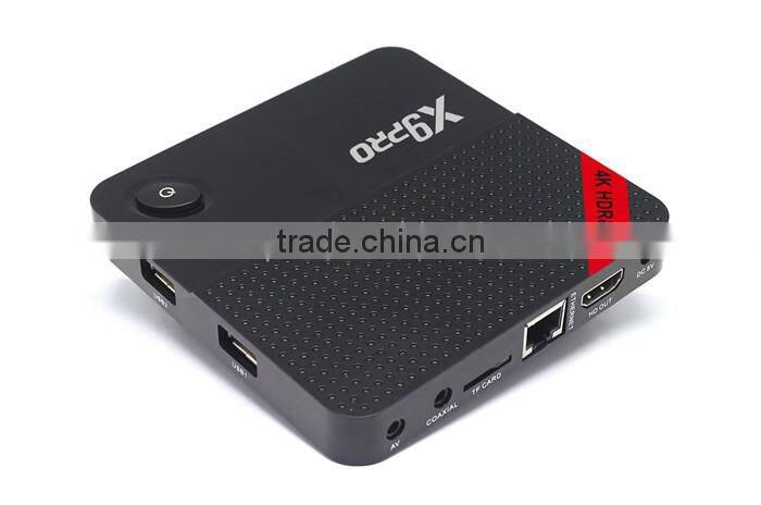 X9 Pro Android 6.0 Marshmallow TV Box 4K*2K USB 2.0 Embedded two Host Optional 2GB + 8GB