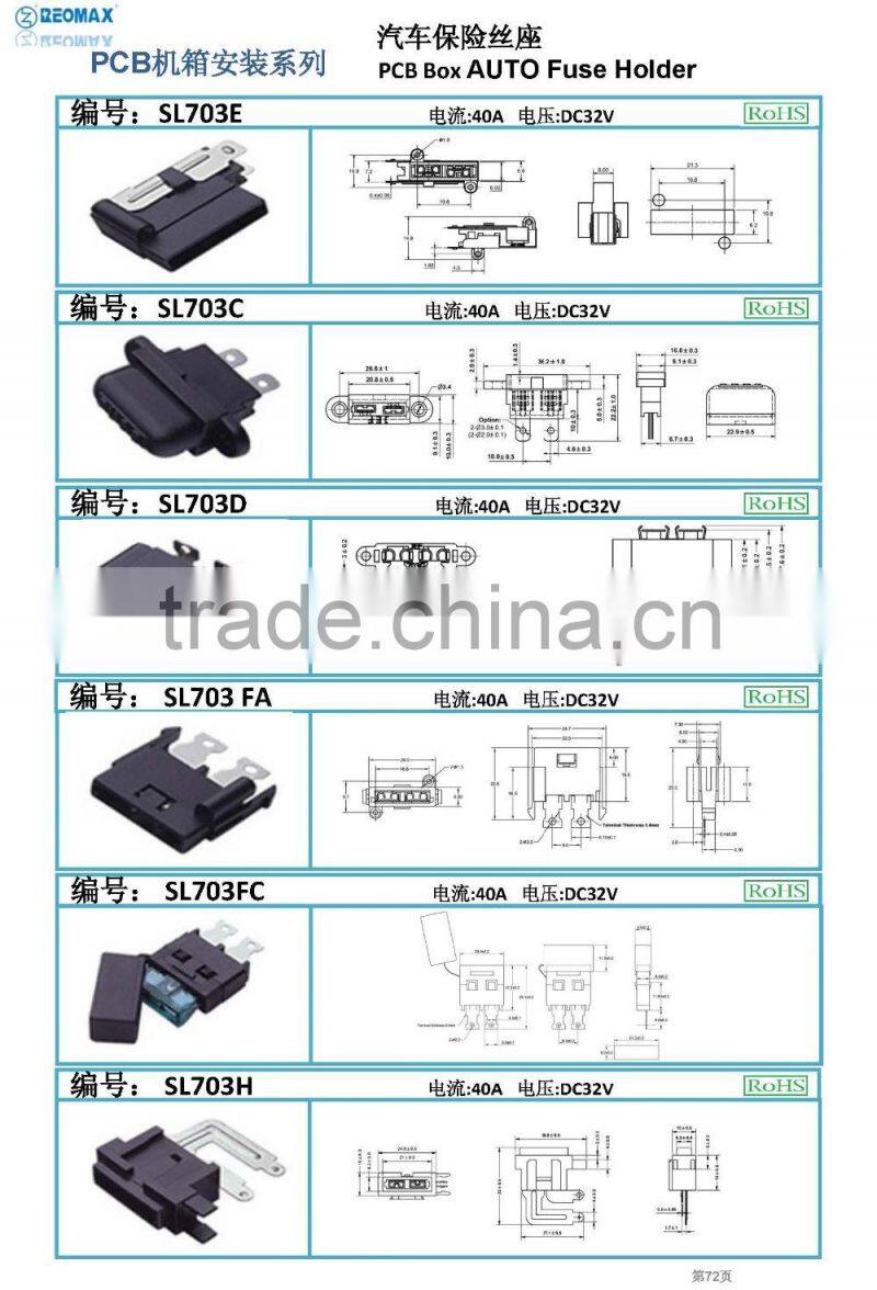 inline automotive fuse holder