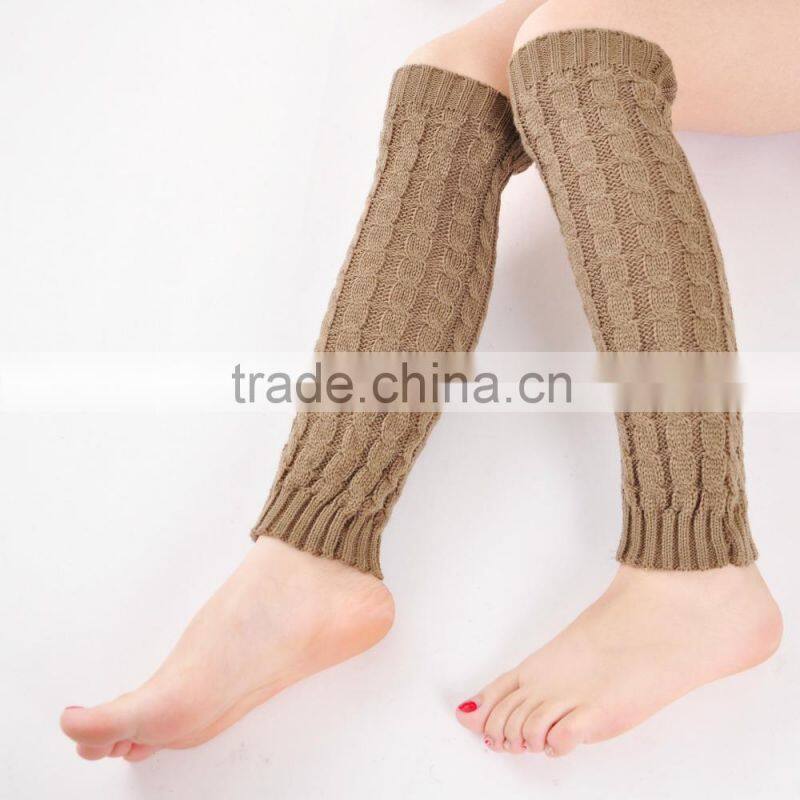 Women boot socks beautiful acrylic leg warmer knit ladies leg warmer boot topper