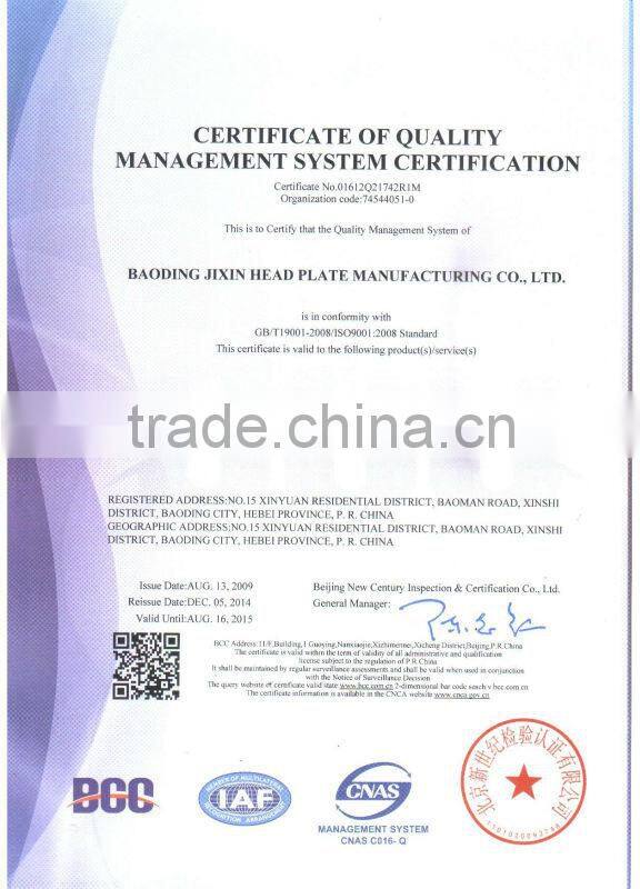 Spherical heads with ASME stainless steel