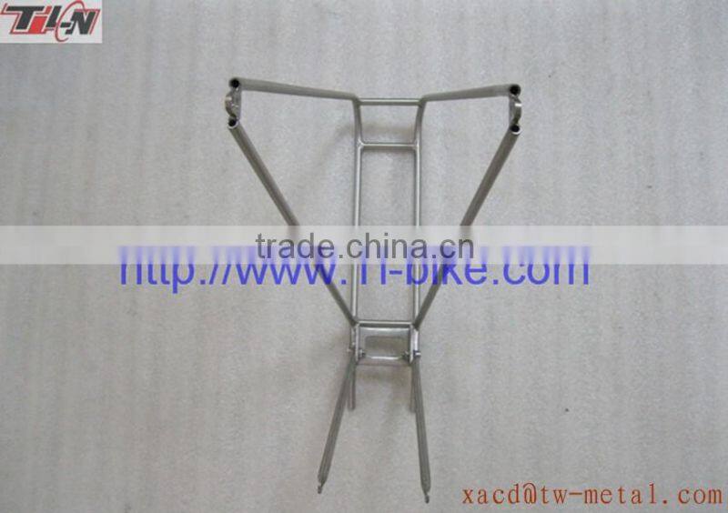 XACD design high quality bike rear rack customed bike luggage rack capacity 25ke titanium bicycle rear rack