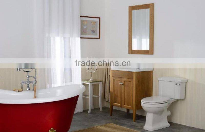 Simple floor standing American style brown bathroom vanity