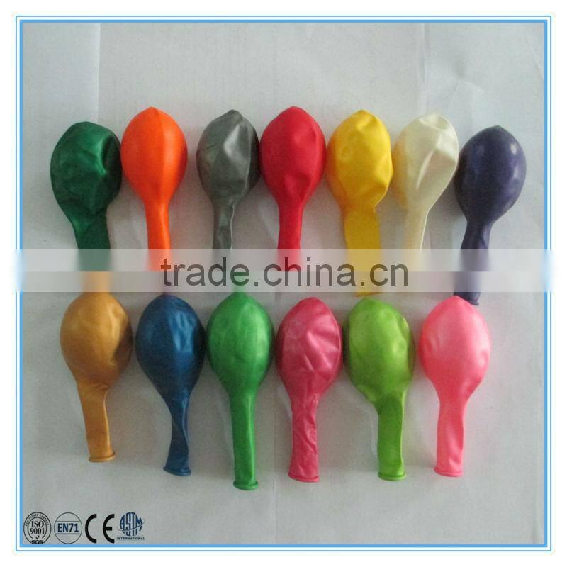 metallic color latex balloons