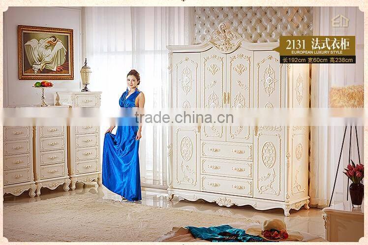 2016 European style luxury Wardrobe Closet Italian Closet wooden