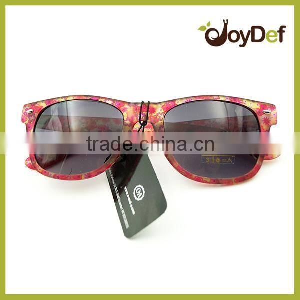 2016 custom logo orange sunglasses for promo