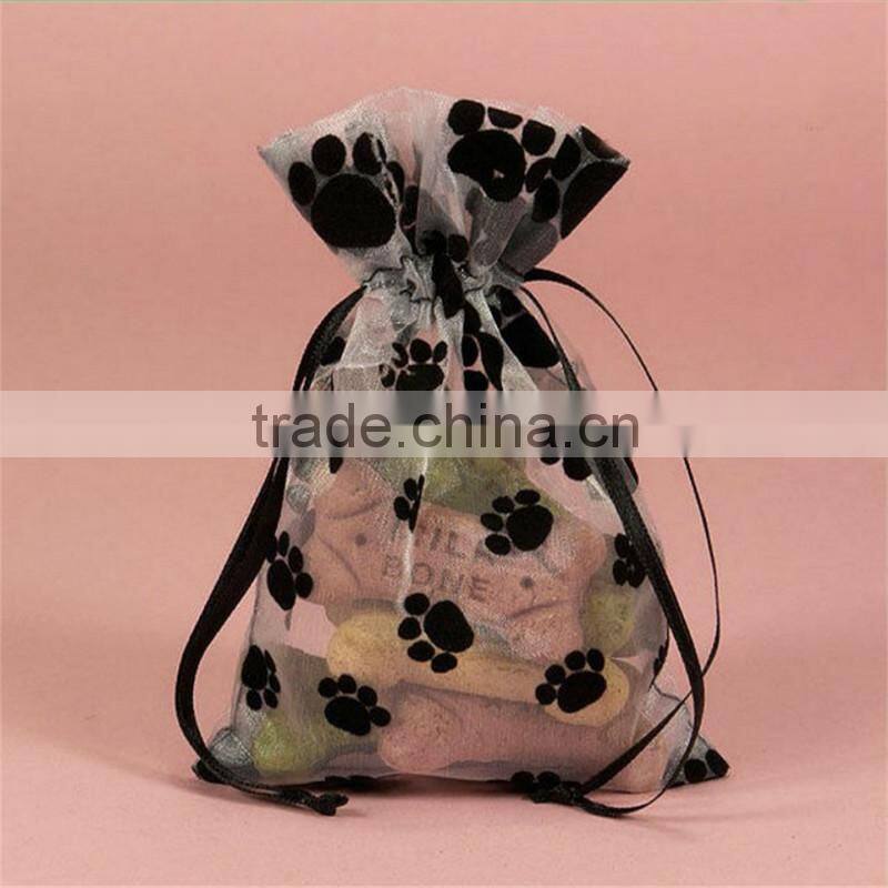 Wholesale personalized lace organza gift bag jewelry pouch