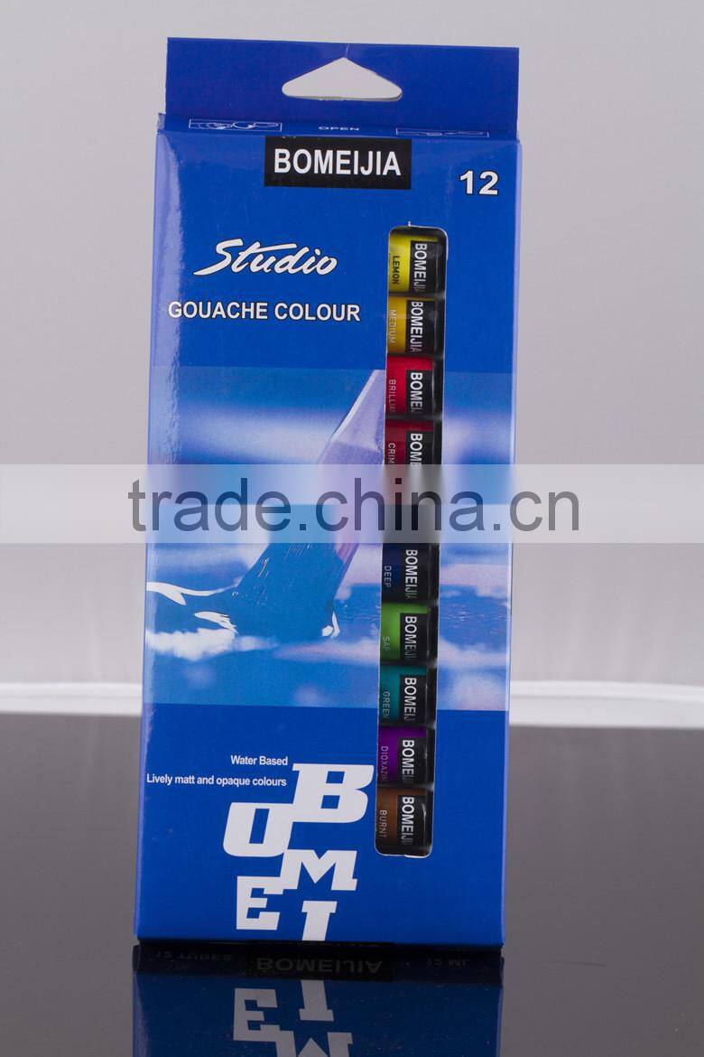 BOMEIJIA 12colors gouache colour set