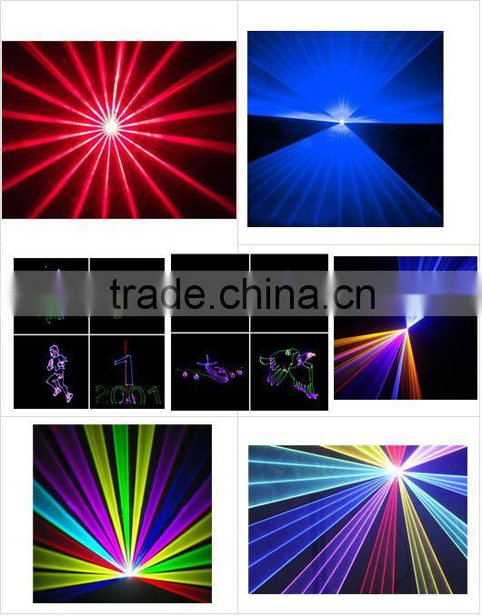 Professional full color animation dj single color disco laser lights for pub