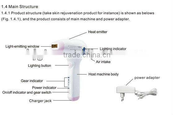 2014 newest factory price home use Mini IPL hair removal machine, CE approved