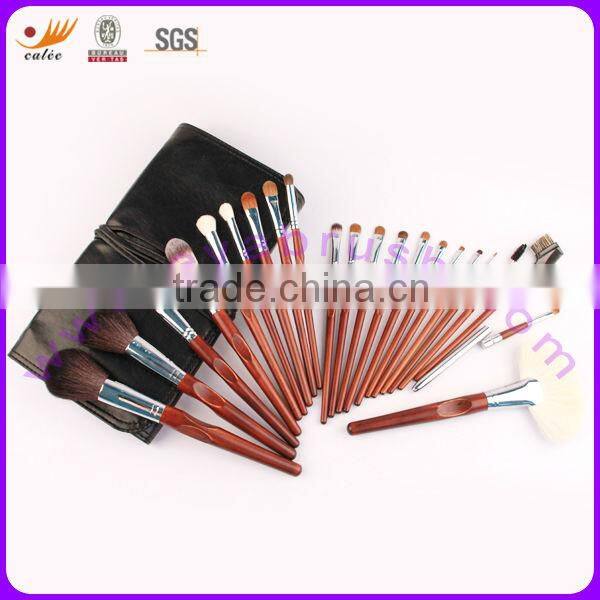 Maroon practical 22pcs professional cosmetic brush set ,OEM/ODM