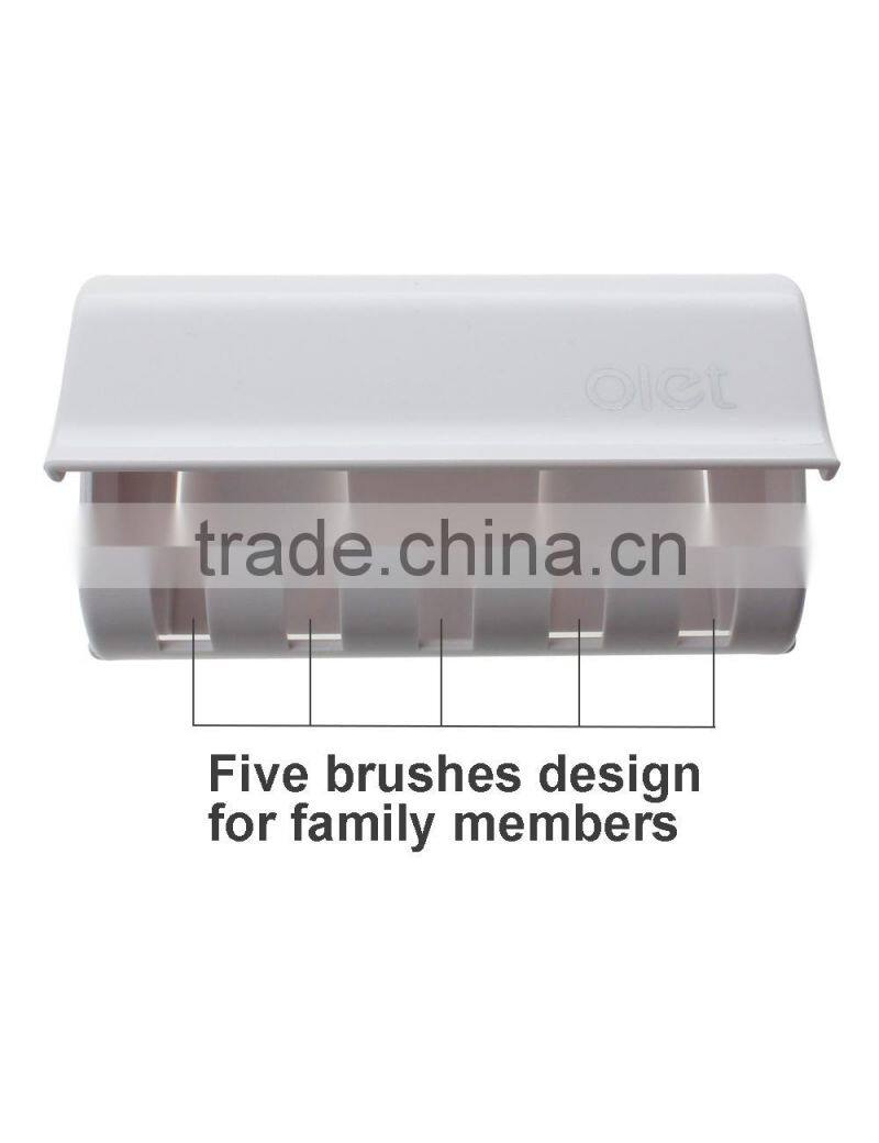 Toothpaste Dispenser Wall Mounted Automatic Toothpaste Squeezer Toilet Brush Holder Hands Free Dust-proof Toothpaste Squeezer