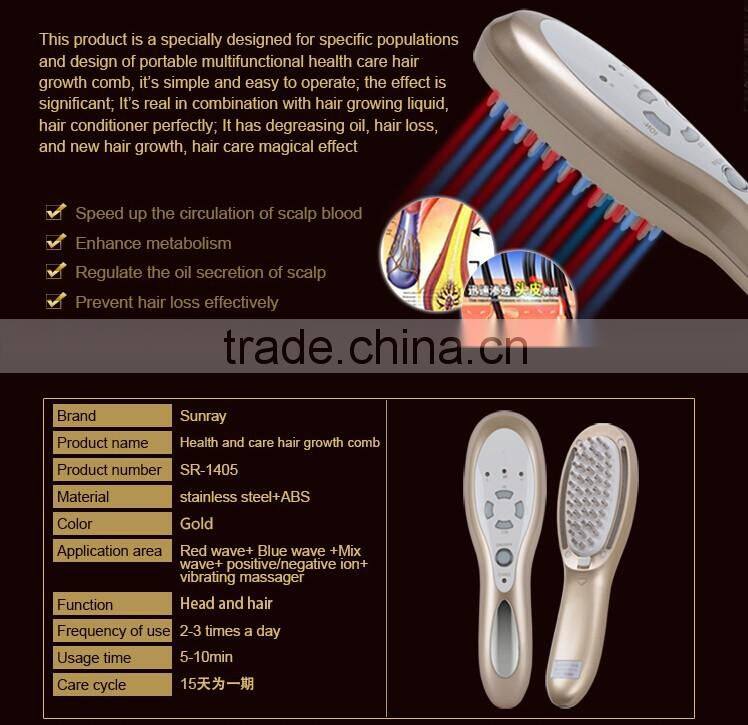 Hot sale and unique hair growth comb laser massage comb