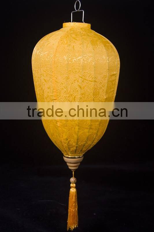 2015 latest design high quality hanging jacquard lantern wholesale