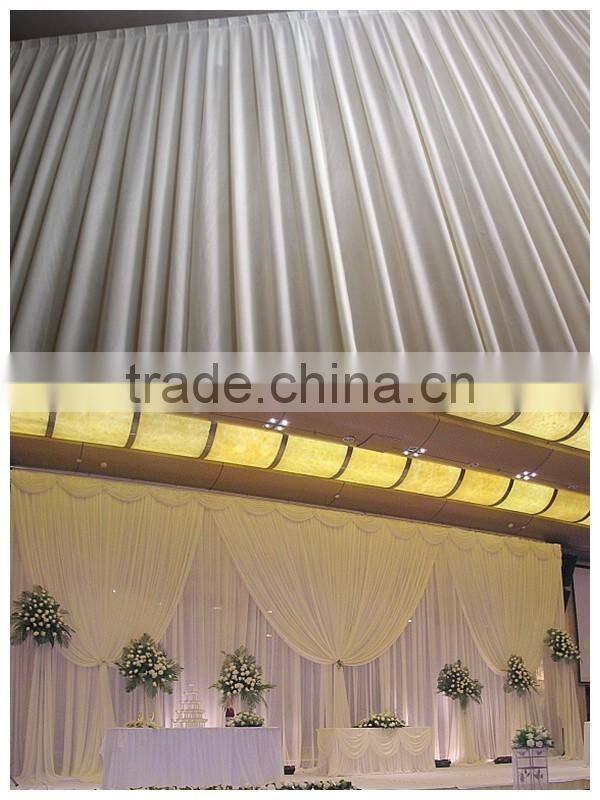 background decoration personized white drapes for weddings