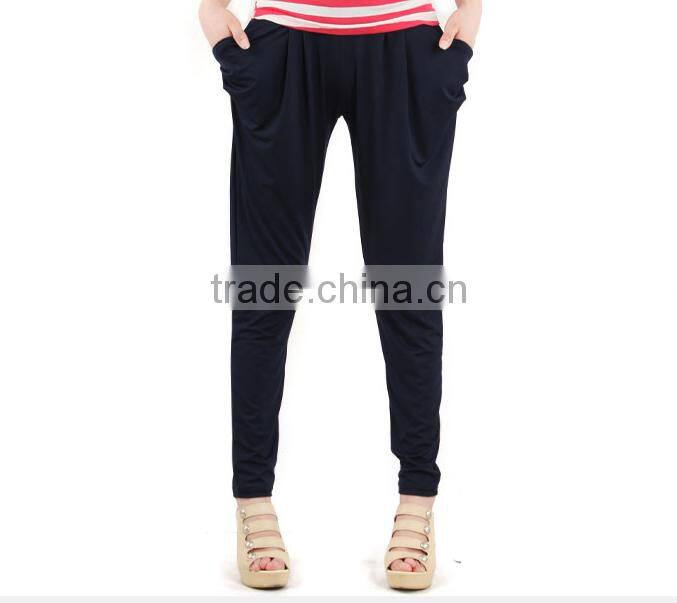Wholesale Candy Color Fashion Ice Silk Harem Pants Loose Long leggings Pants