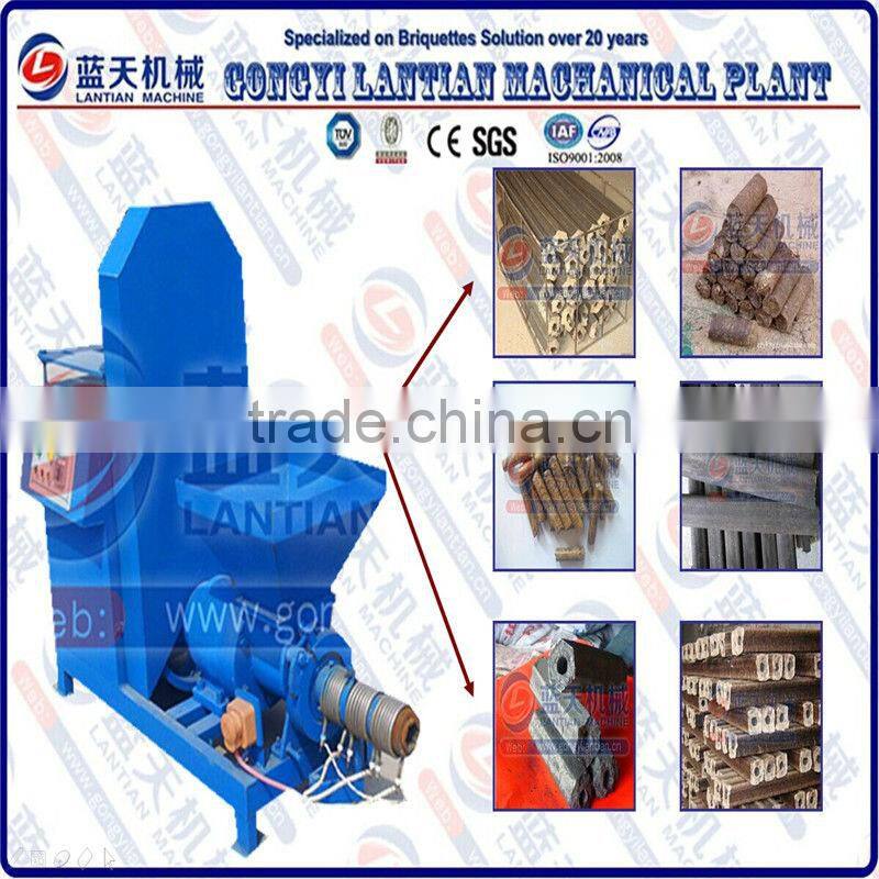 Suprerior quality with different shapes agriculture wastes charcoal briquette machine