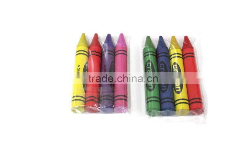 wholesale mini 4 colour wax crayon black set