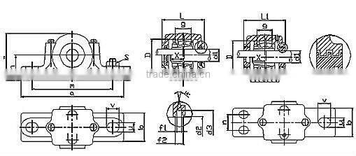high quality SN515 pillow block bearing