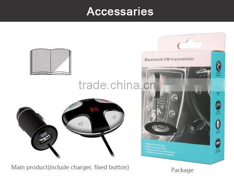 Mini bluetooth car mp3 player fm transmitter