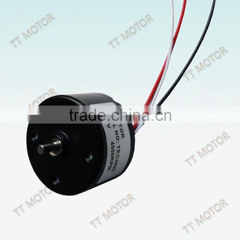 TEC3625 12v mini brushless motor with long life time low noise