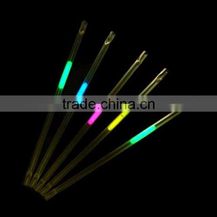 8 INCH PP Material Glow in the dark Party Favor Fluorescent Straw (CE,EN71,ASTM F963,BV)