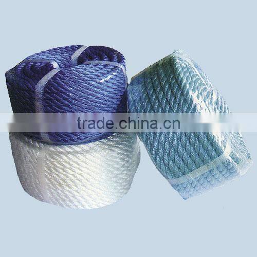 100% Polyethylene 3 Strands Twisted PE Tiger Rope