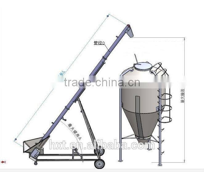 vertical yellow maize soybean storage steel silo