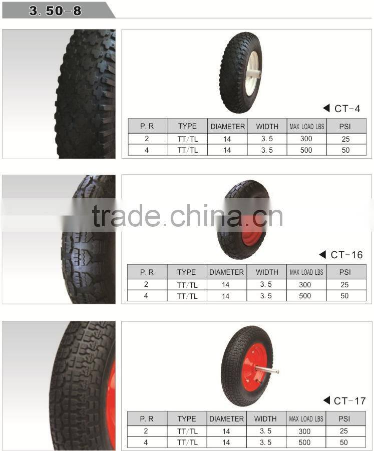 3.25/3.00-8 wheelbarrow wheel lawn garden agriculture horticultural tire