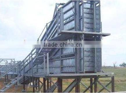 complex steel loading ramp heavy duty permanent under and over