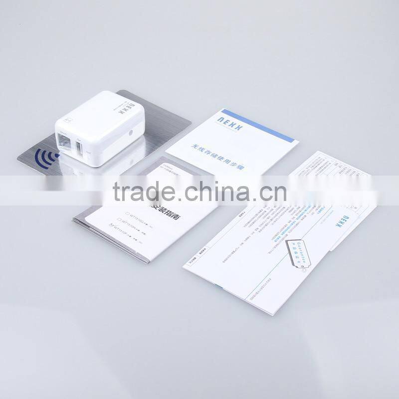 4 in 1 mini portable wireless repeater and wifi router with charge device storage function