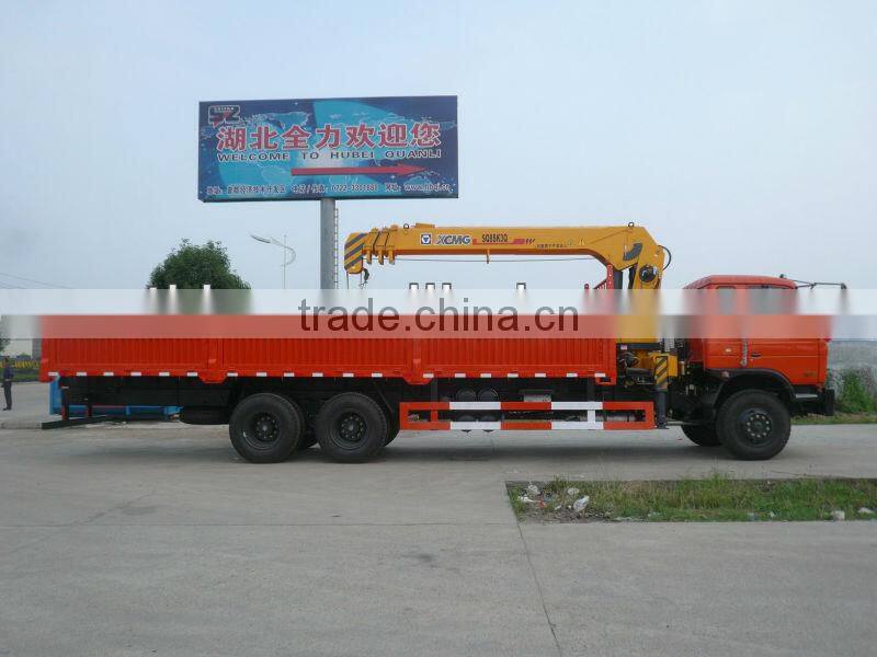 6x4 Dongfeng truck mounted telescopic crane