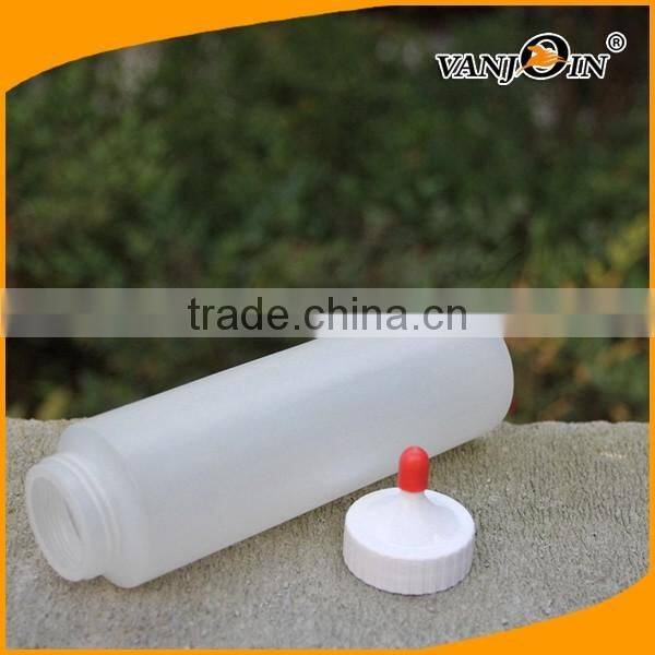 270ml HDPE Spout Cap Empty Plastic Bottle for ketchup