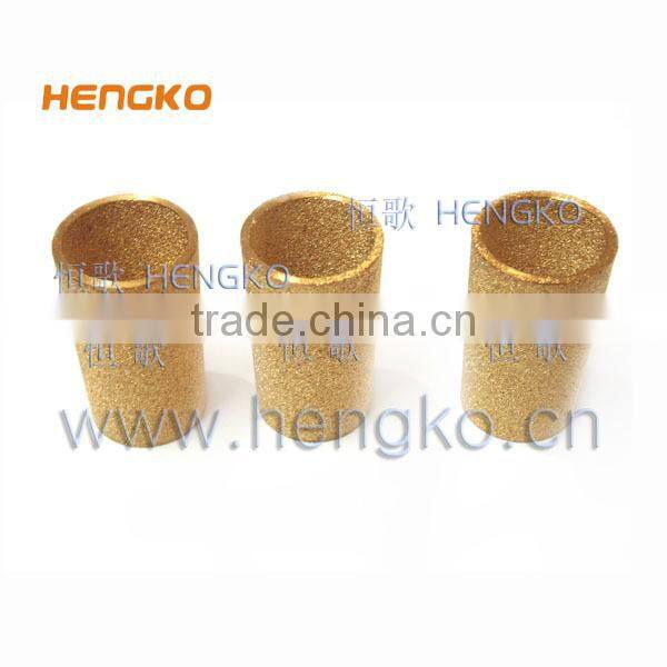 Chemical sintered porosity micron brass filter tube